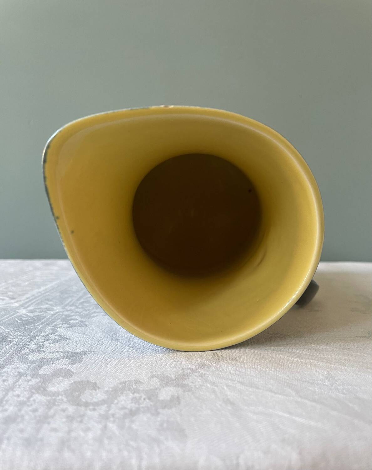 Villeroy & Boch black and yellow pitcher