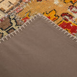 5x8 Handknotted Red Turkish Patchwork Rug, 242x173Cm