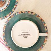 Duo of PTS interior tea cups and sub-cups