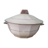 Soupière vintage porcelaine blanche art déco