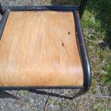 Set of 4 vintage iron chairs