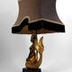 Sculptural Lamp in Bronze with double green and gold patina, Suvannamaccha