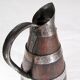 Ringed wooden pitcher