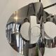 space age chrome metal suspension