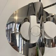 space age chrome metal suspension