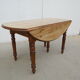 Table 6 legs, solid wood with 4 extensions