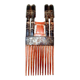 Solid wood decorative comb from Ghana