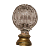 19th Century Crystal and Bronze Stair Ball