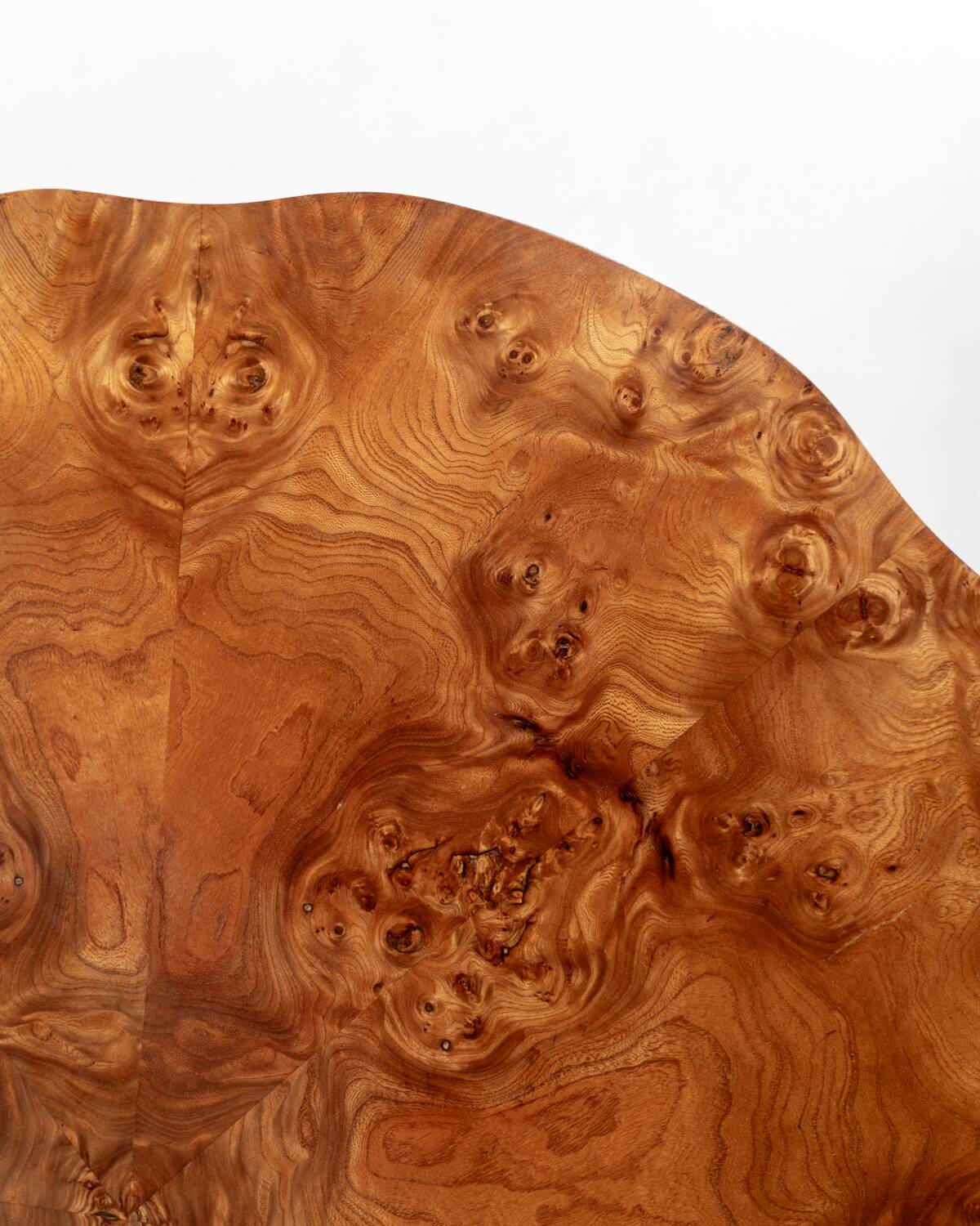 Elm burl side table, Sweden, 1940s