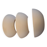 3 SEDAP "double lighting" wall lights / high-end / white plaster