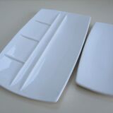2 plats présentation faïence blanche design scandinave