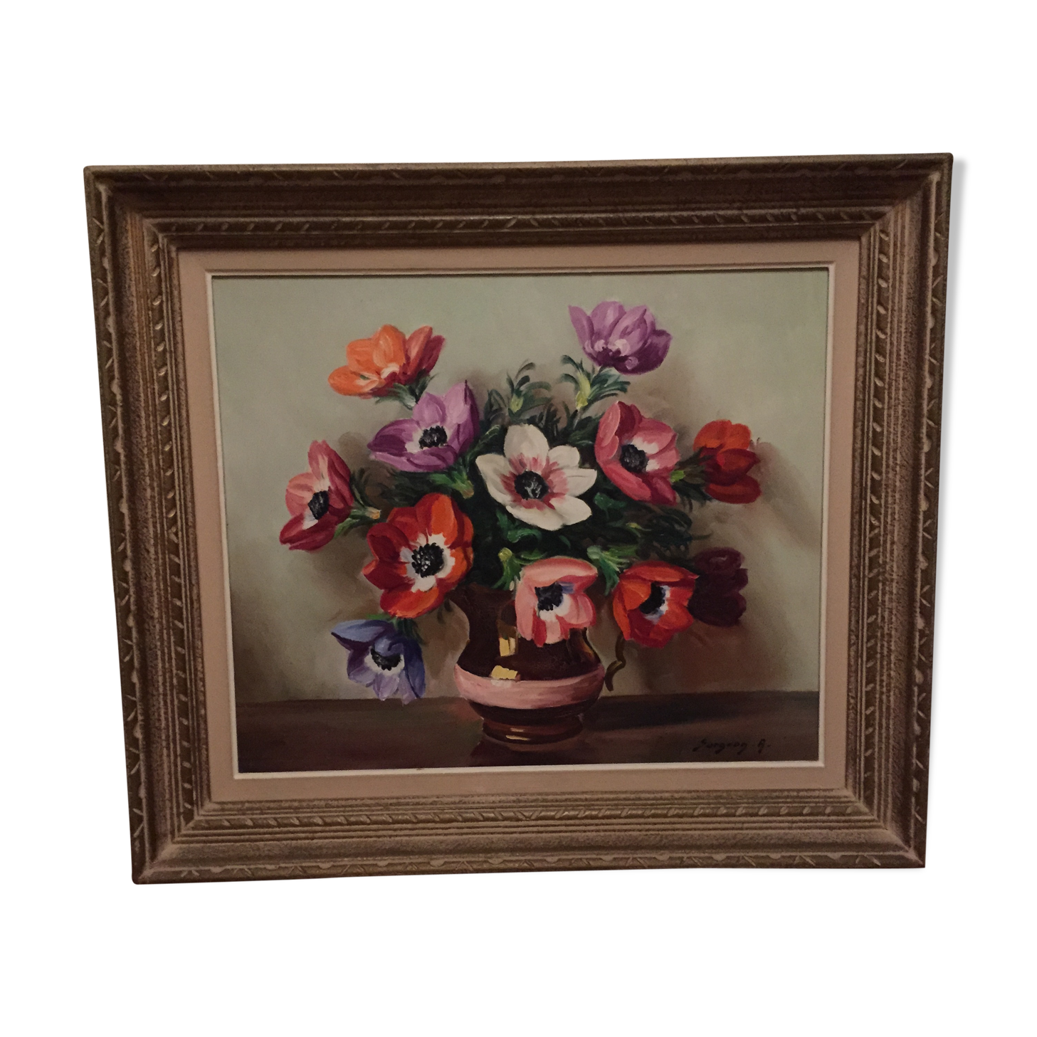 Still life anemones