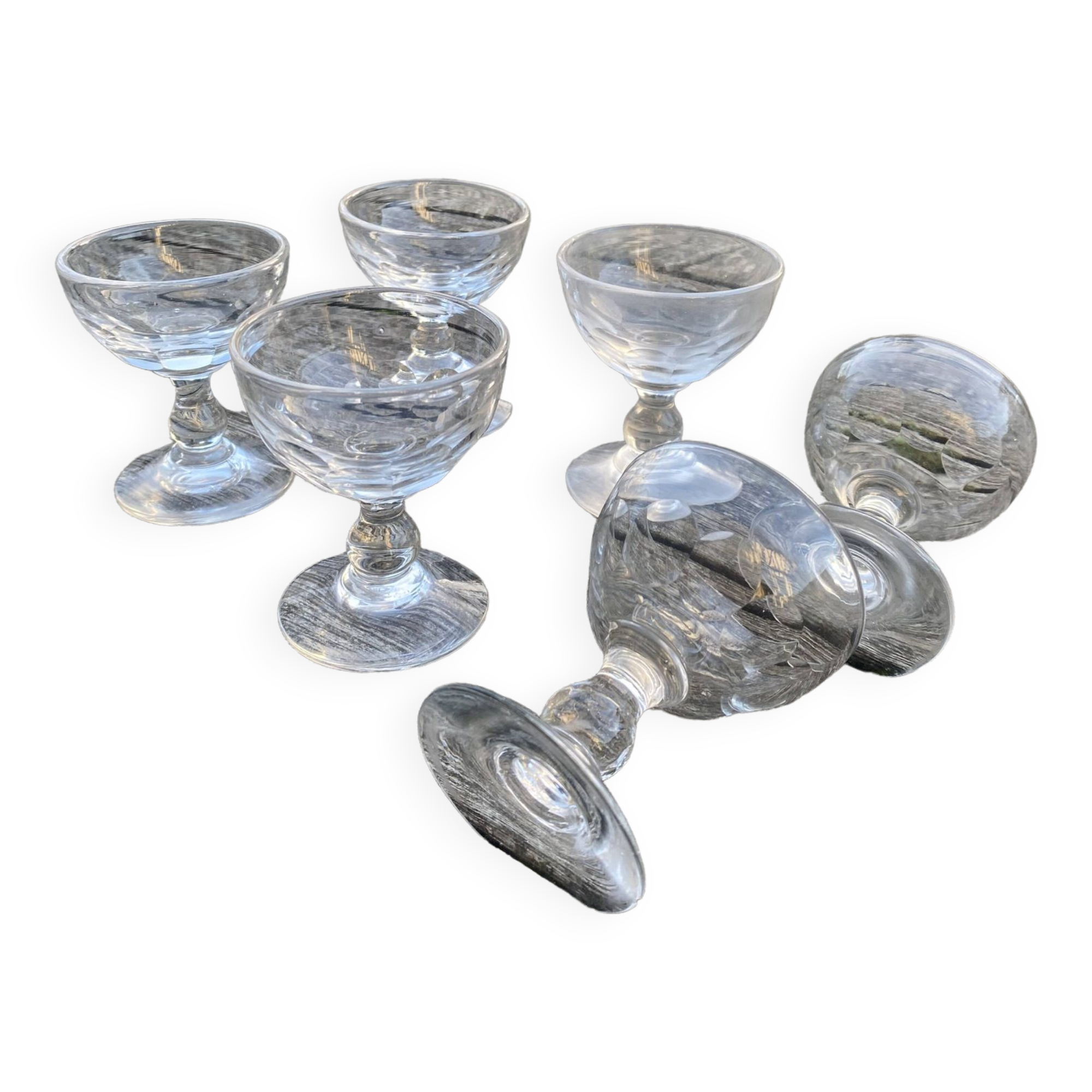 Napoleon 3 faceted liqueur glass