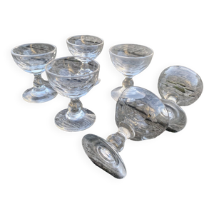 verre liqueur facette