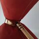 Scoubidou tripod floor lamp, Lunel style diabolo lampshade, 1950s