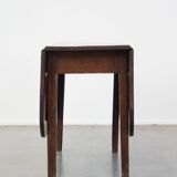 Table à manger à abattants en chêne antique de la fin du 19e siècle