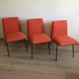 Suite 3 vintage chairs 1950 CM 145 Pierre Paulin