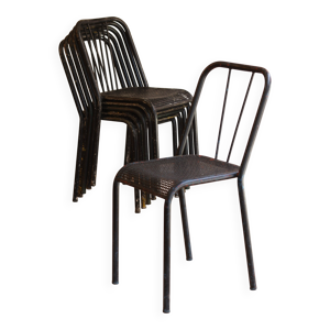 6 chaises de jardin en - assise