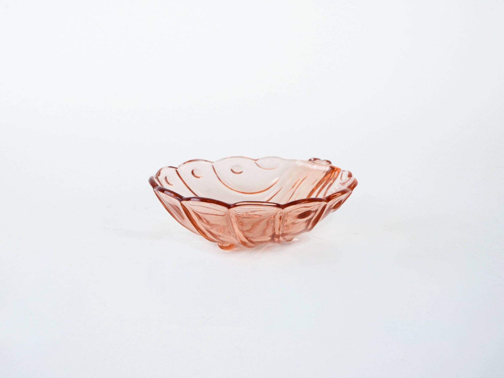 Glass platter, Italian design, 1960s, made in Italy