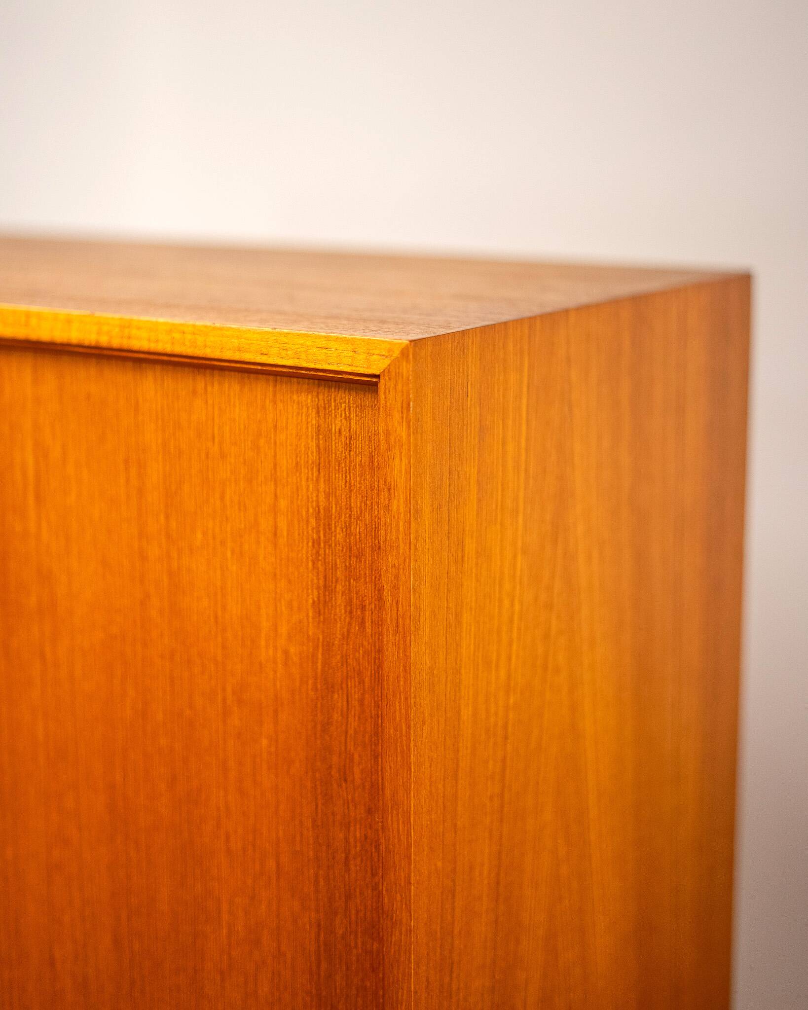 Mid Century Teak and Steel Wardrobe by Franz Meyer Möbel, 1960's, Germany