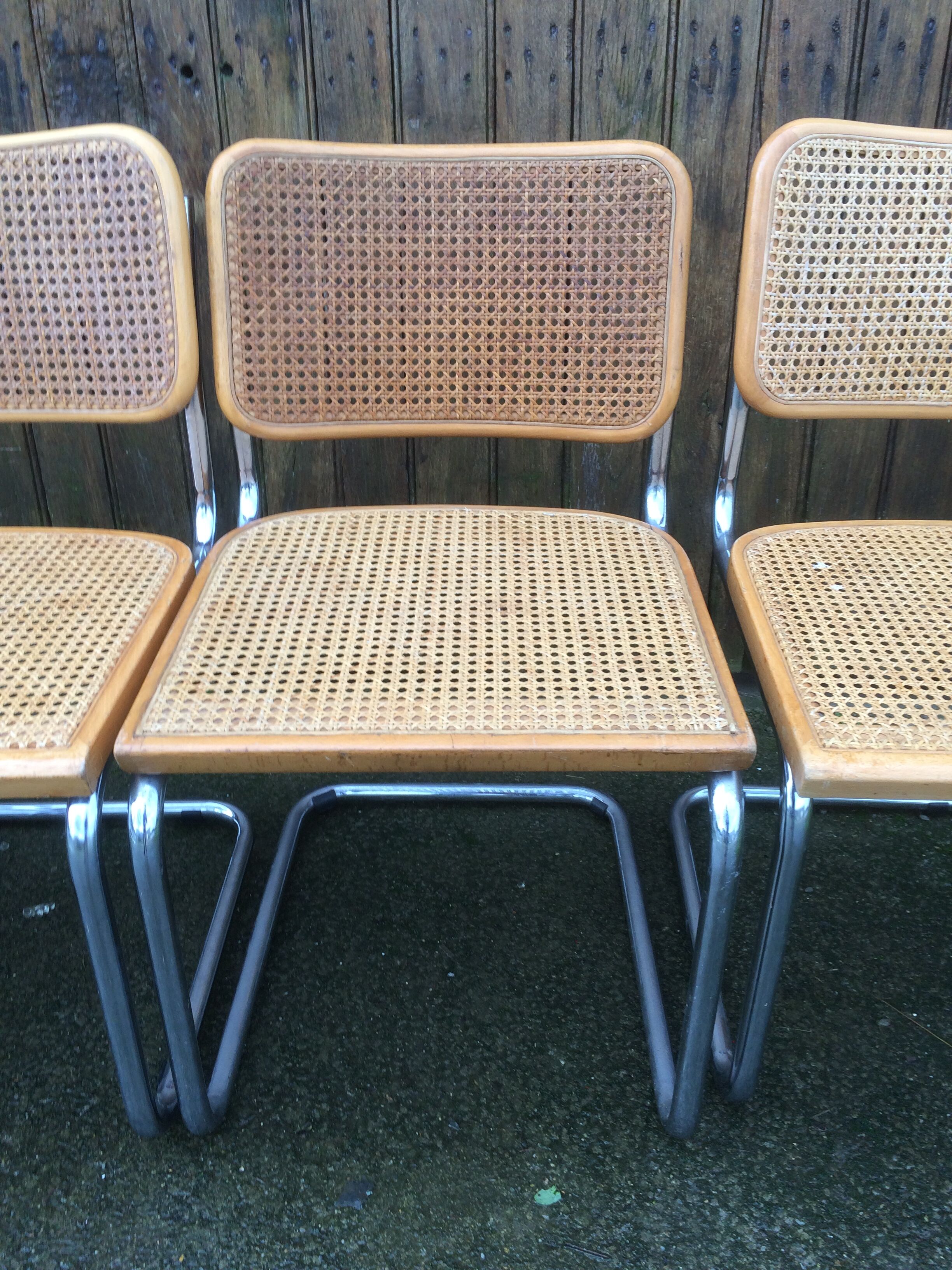Lot de 4 chaises Breuer cesca B32