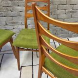 Set of 3 Scandinavian chairs from the 1960s.