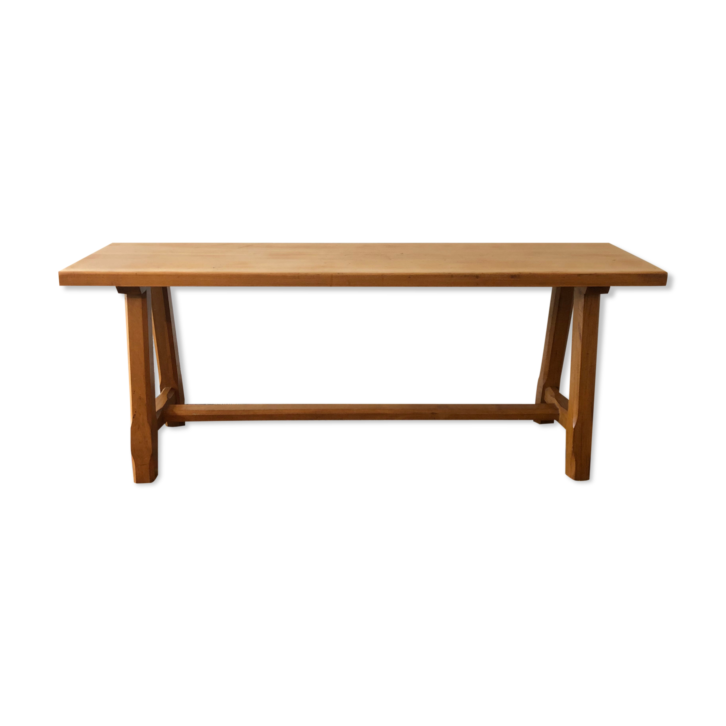 Vintage solid wooden bench