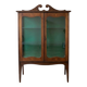 Vintage display cabinet in marquetry wood