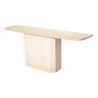 travertine console Italy 1970s