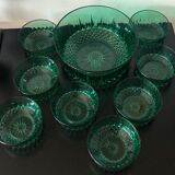 Dessert service Arcoroc emerald green
