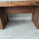 Small rustic wooden bench