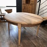 Table ovale ancienne rénovée