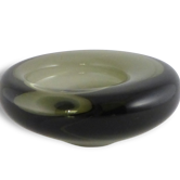 Coupe en verre fumé Holmegaard - Per Lütken - 1960
