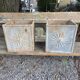 Pair of cast iron planters