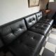 Leather canapé International furniture 70's