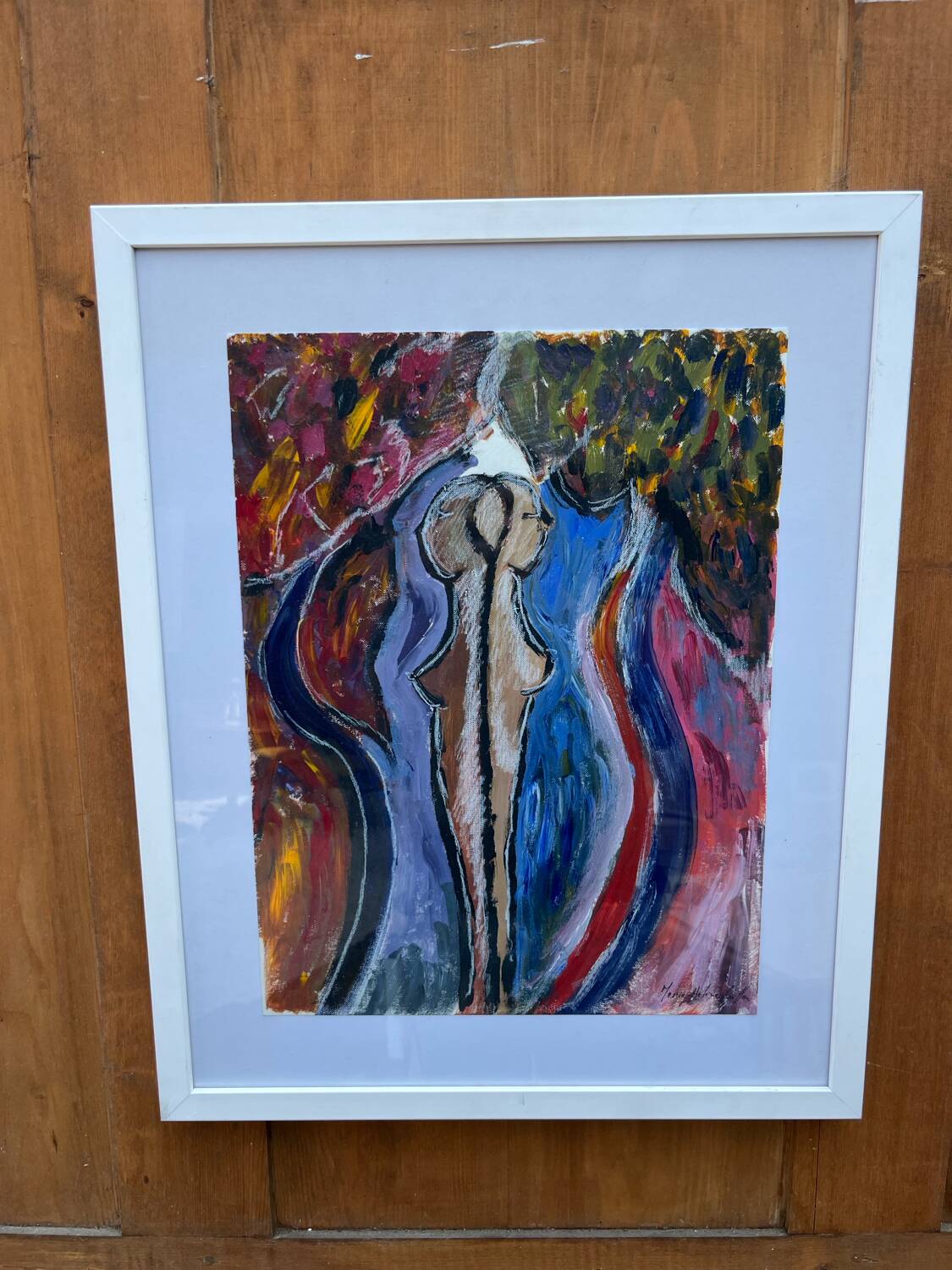 Signed contemporary painting