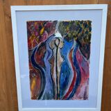 Signed contemporary painting
