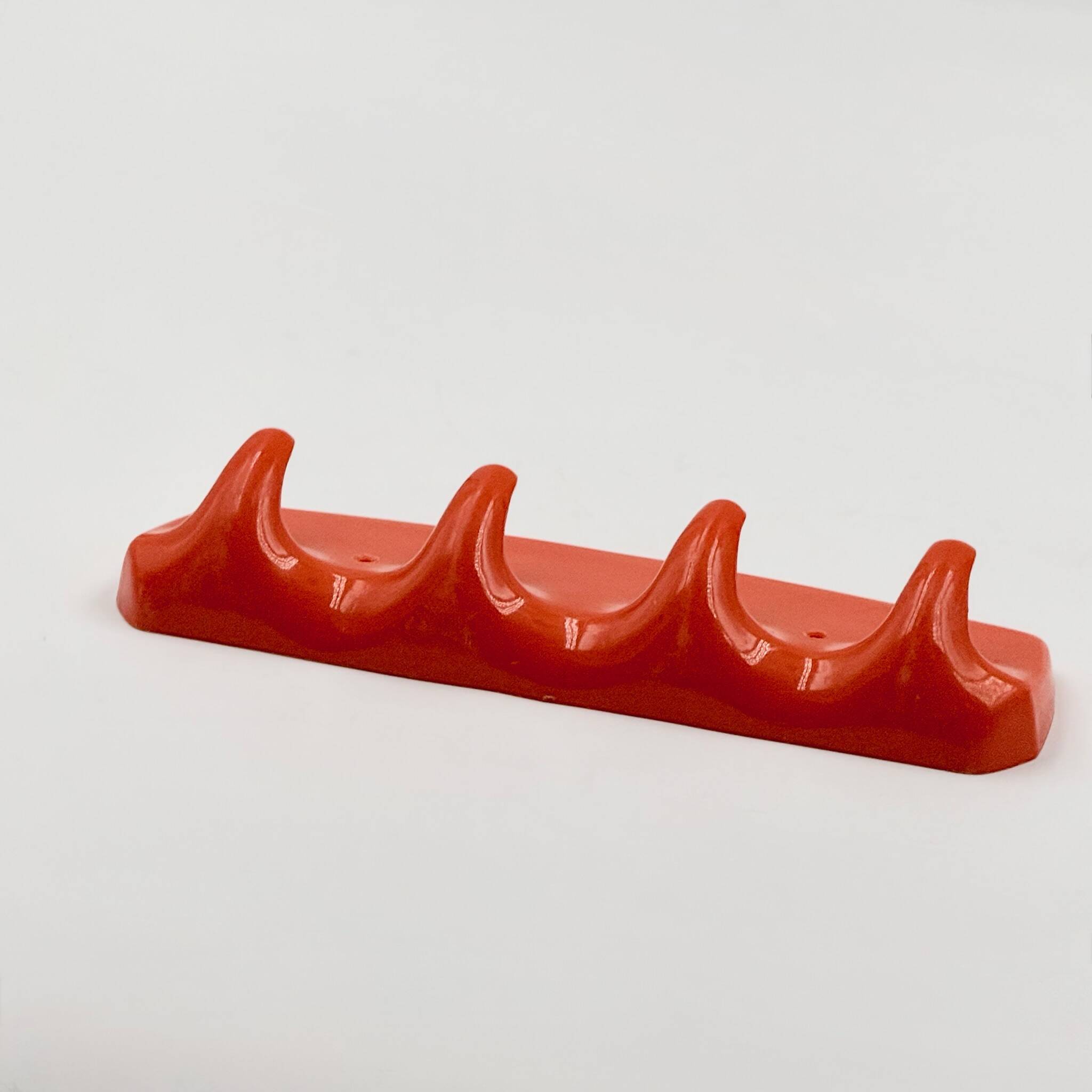 Space Age wall hook orange Gilac France 1970s