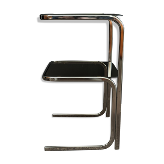 Console / side table design Space Age – glass & chrome