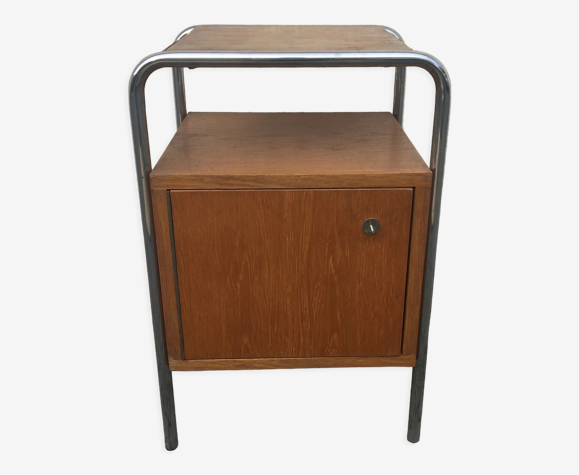 Table d'appoint vintage Kovona métal tubulaire mid century