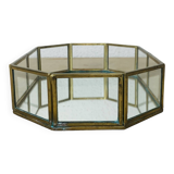 Vide poche laiton, verre, miroir vintage