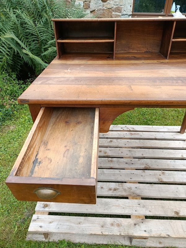 Antique solid wood desk