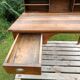 Antique solid wood desk