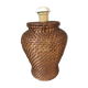 Pied de lampe en rotin vintage