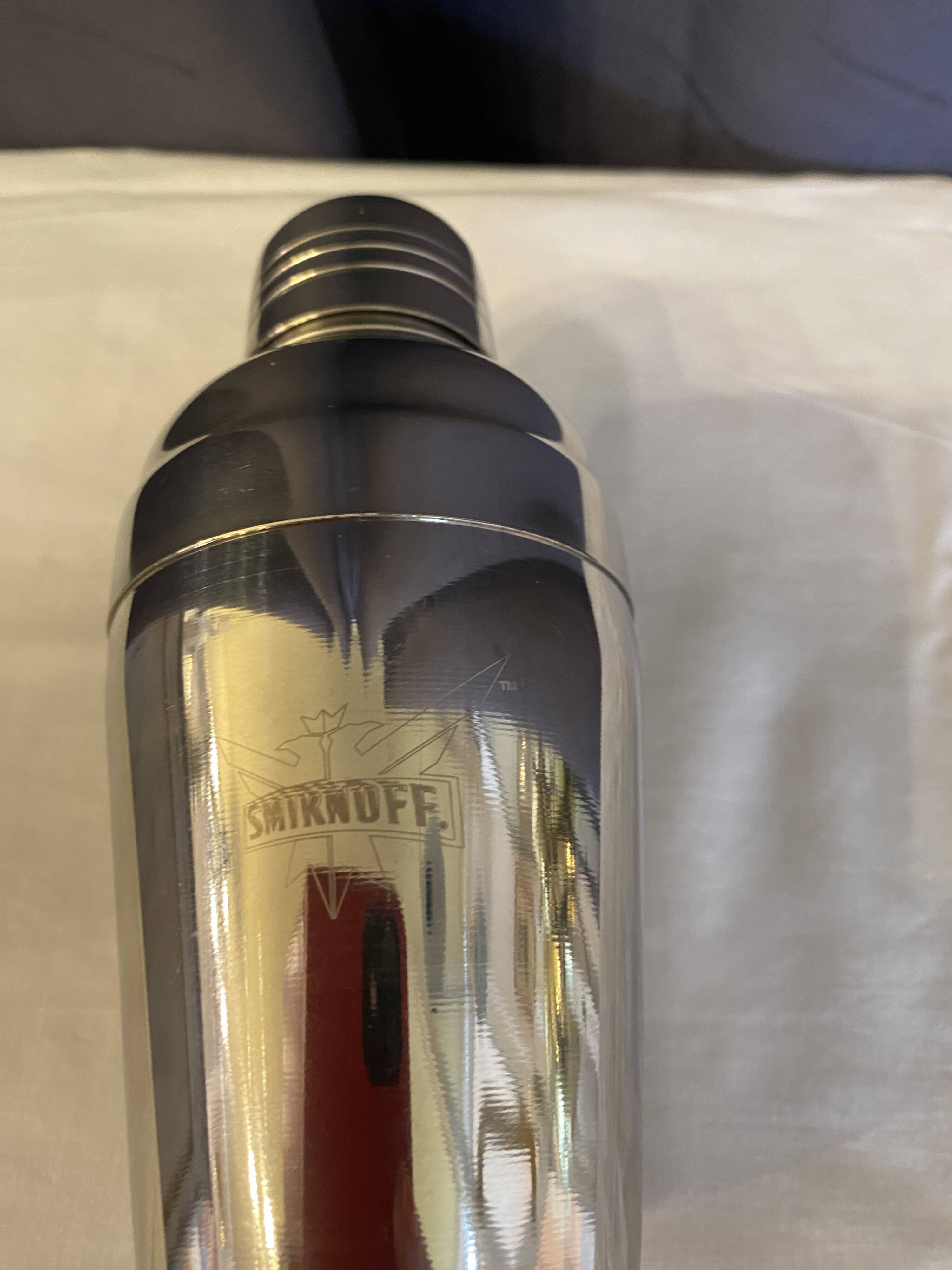 Smirnoff stainless steel cocktail shaker