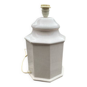 Lampe céramique craquelée