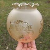 Tulip globe engraved glass for pendant lamp chandelier wall lamp