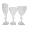 3 empire crystal glasses