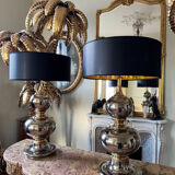 Pair of ceramic lamps from the 1970s - 20th century