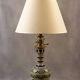 Paire de vases Longwy montés en lampe avec monture en bronze doré, fin XIXe